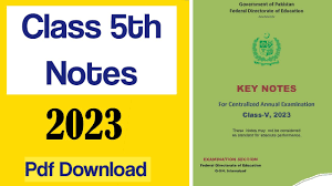 Class 5 Notes