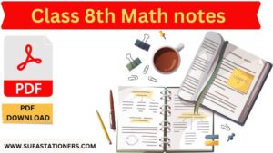class 8 maths notes federal board